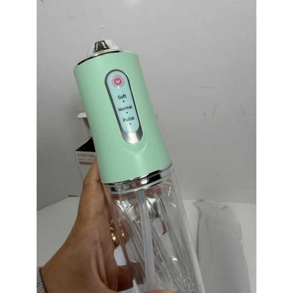 Water Flosser 3 Mode 220ml Portable Tooth Cleaner Rechargeable Dental Green New